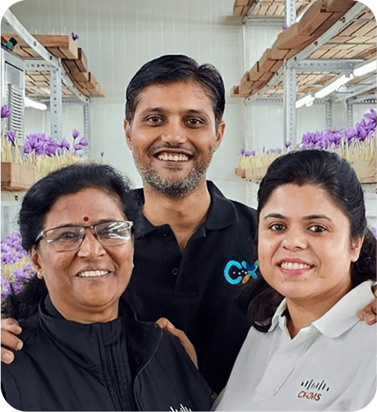 Saffron farming team